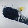 1Meters Ostrich Feathers On Tape Fringe Trim Ribbon 10-15Cm 4-6" Long White Feather Trims Decor For Clothes Flecos Decoration