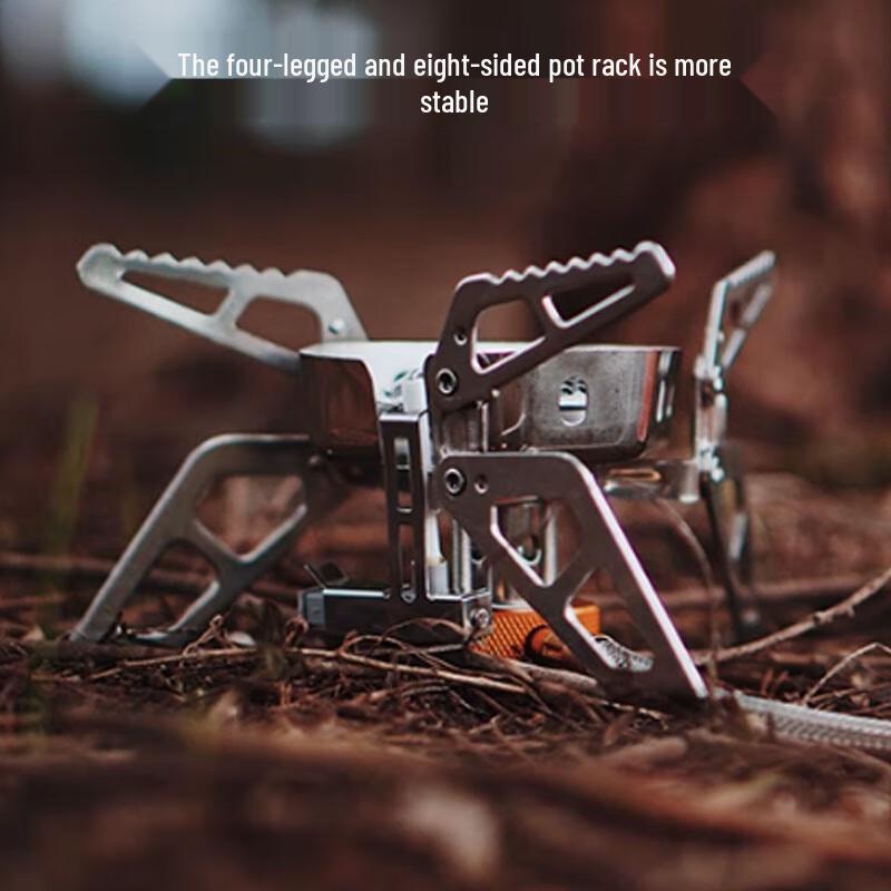 Windproof Outdoor Split Camping Gas Stove Kit