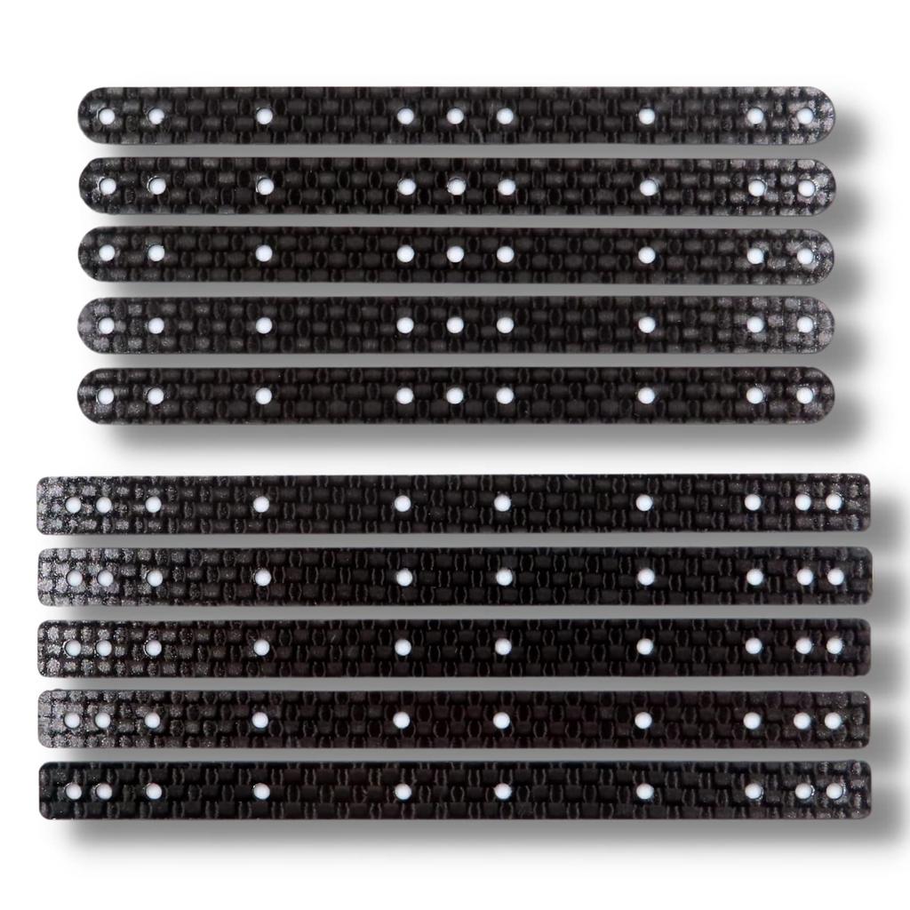 TAGATORON Carbon made of 5 round straight plates 5 straight plates for roller set thick + 13/19mm 1.5mm