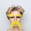 Self-Adhesive Fake Beard Set Hairy Facial Hair Props Novelty Eyebrow Mustache Set  Christmas Party