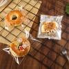 Cartoon Bread Storage Bags Self-Sealing Clear Plastic Packaging Bags For Sliced Bread Donuts Bagels Buns Resealable Bakery