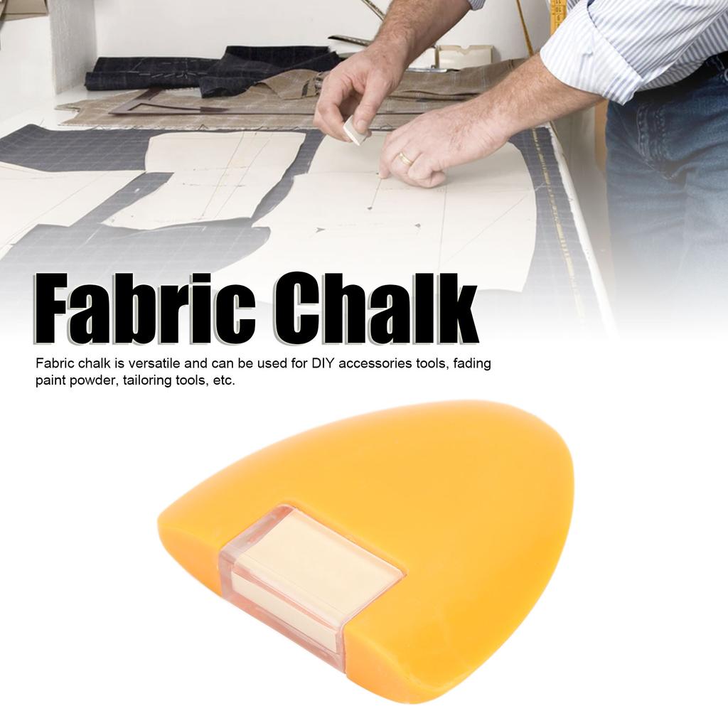 Fabric Chalk Clear Lines Triangular Shape Ergonomic Design   Sewing Parts for Professional Tailors Home Tailors