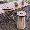 Soft Rubber Seats Telescoping  Folding Stool Collapsible Foldable Retractable Stool  Adult