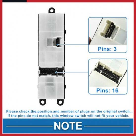 Front Left Side Power Window Switch for Subaru Forester 2007-2012 83071AJ030