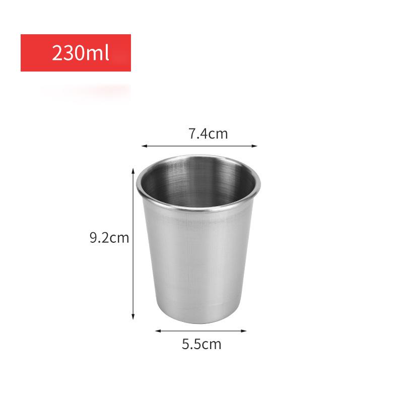 Outdoor Stainless Steel Water Cup Hiking Camping Picnic BBQ Beer Cups Coffee Cup Portable Travel Drinkware Wine Cup Beer Glass