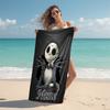 Personalized Nightmare Before Christmas Art Beach Towel Microfiber Beach Towel Thin Absorbent for Beach Swimming Yoga Bath Sports. 0910234