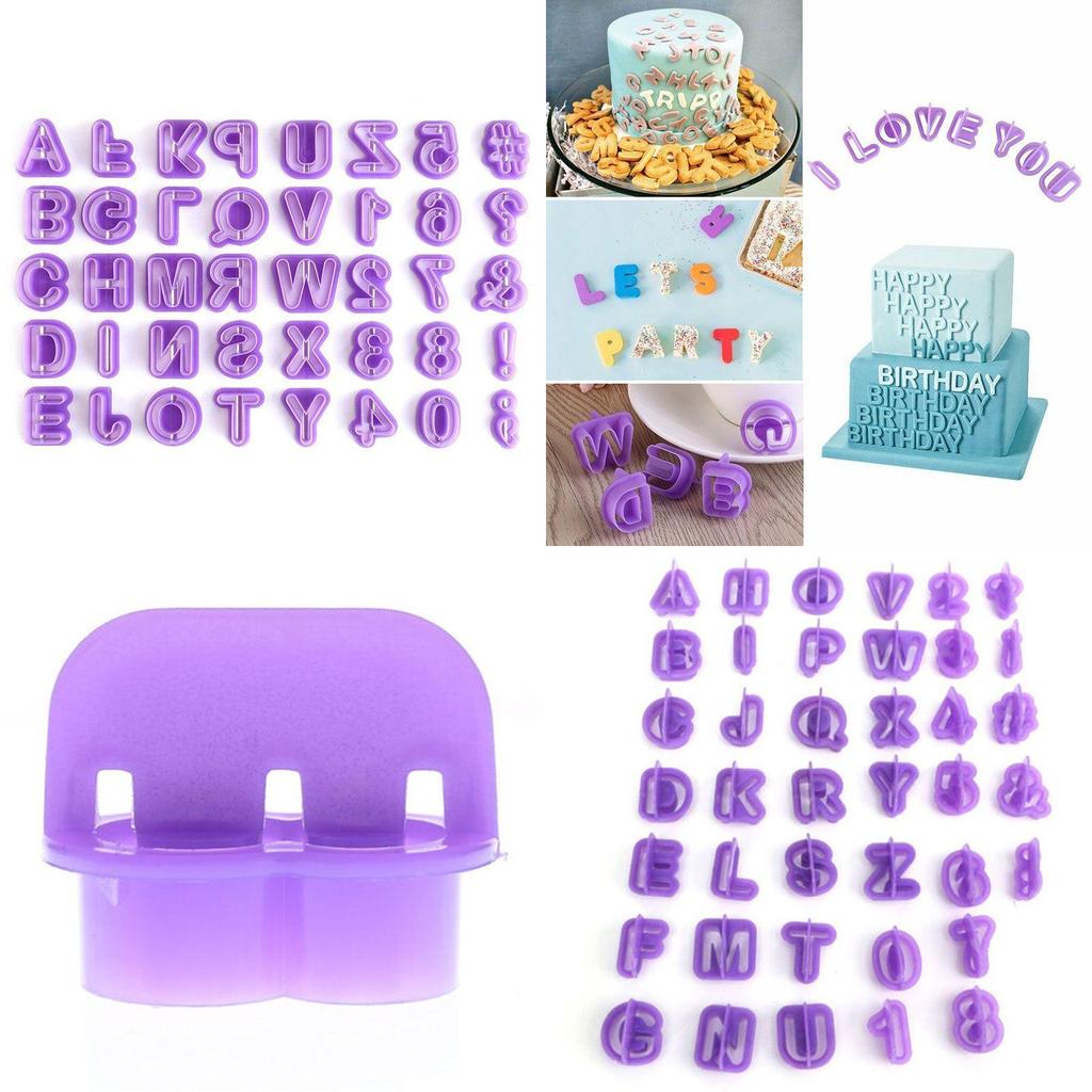 Cutter 40pcsset Icing Mold Mould Alphabet Number Letter Fondant Cake Decorating
