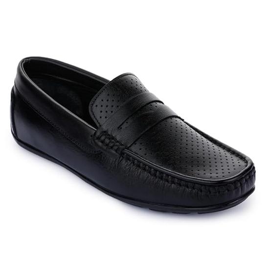 Liberty Fortune RLE-102 Slip-on Loafers for menn med TPR-såle | Yttersåle i mykt lær | Polstret innersåle i skum | Komfortabelt og dempet fotseng