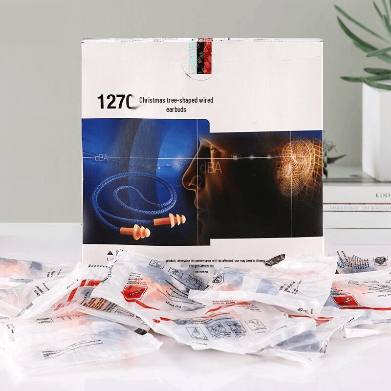 Mitaopai Reusable Silicone Wired Noise-Cancelling Earplugs Universal