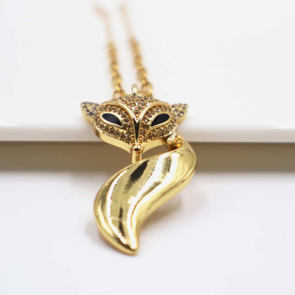 New Design Stainless Steel Fox Pendant Necklace Personalized Animal Pendant Suitable For Men Women Party Birthday Jewelry Gift