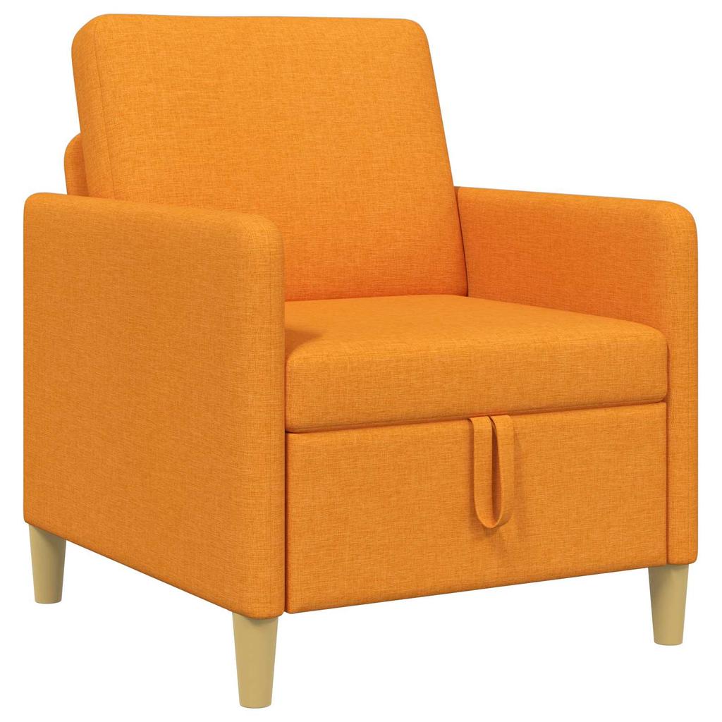 Sofa with Storage Dark Yellow 72 x 78 x 87 cm Polyester