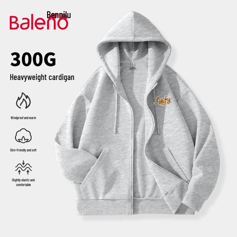Baleno Men's Casual Full-Zip Hoodie
