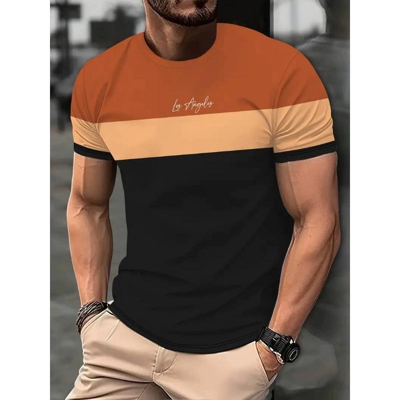 Line Logo Sports Digital 3D T-shirt Short Sleeved Tops