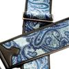 RightOn! Straps Guitar Strap PAISLEY VELVET 7cm Width 95150cm Length Blue