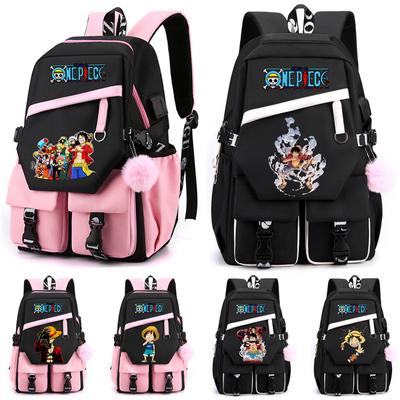 Anime One Piece Hiking Lightweight Bag Cute Computer Backpack Teenager Children Student Supply Girl Boy Back To School Bookbag Leisure Bag Rucksack