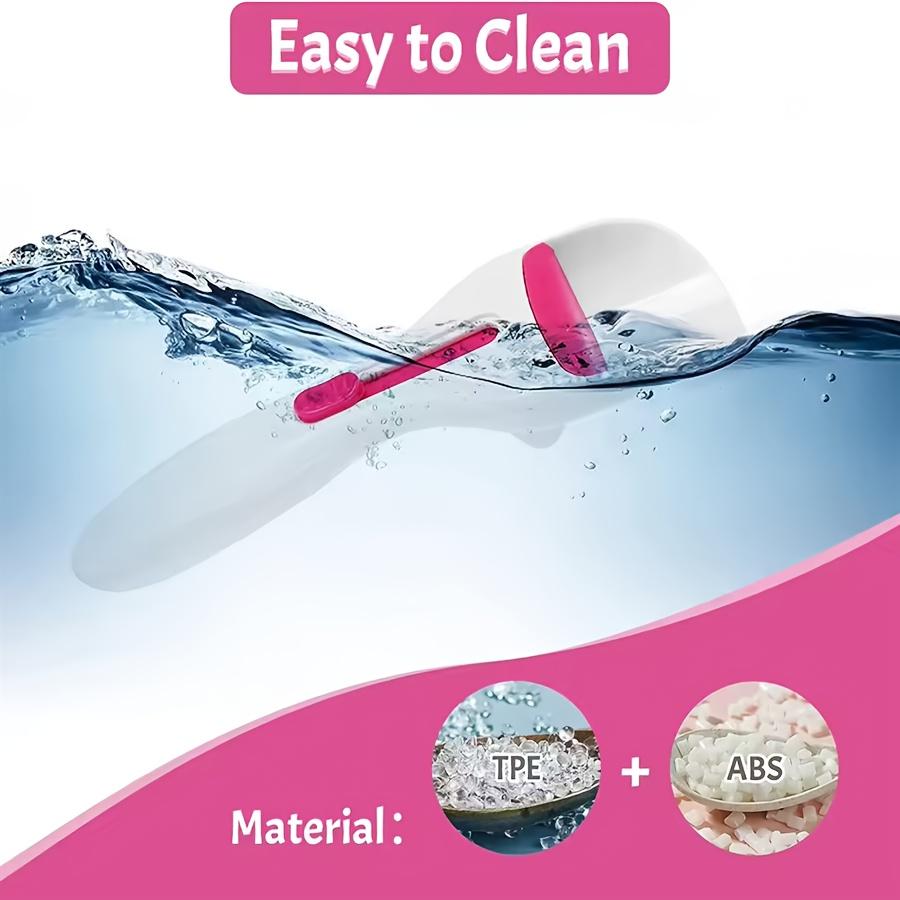 1pc Chocolate Cake Scoop , Pink Decorated Measuring Cup, Dishwasher Safe, Drip Free for Countertop Cleaning, Suitable for Baking