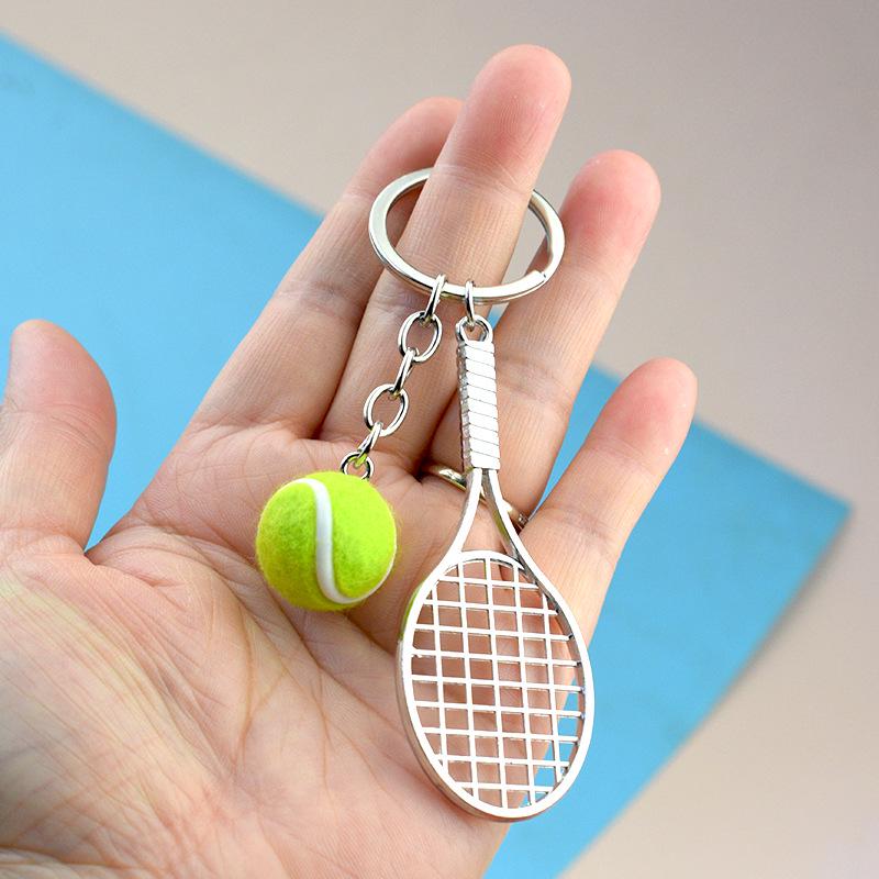 Yaratıcı Tenis Spor Anahtarlığı - Hatıra Kolye Ucu & Okul Ödülü