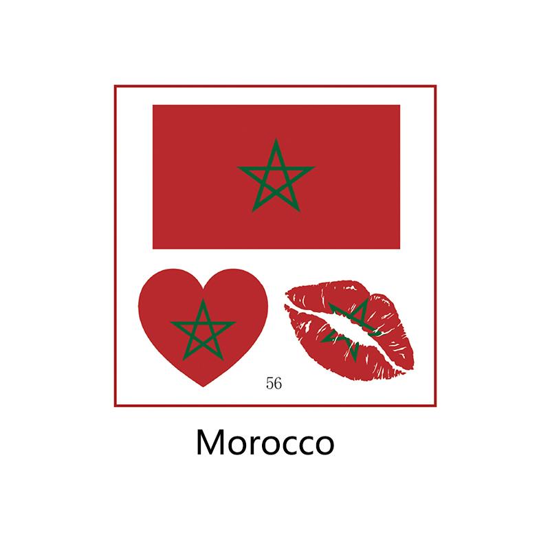 Football Sports Match National Flag Stickers Football Fans Cheer and Assist for Soccer Players,Face Arm Body Temporary Tattoos