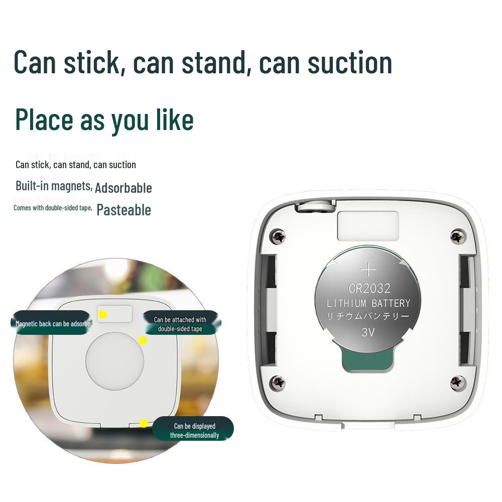 High-Precision Digital Indoor Baby Thermometer with Smiley Display and Built-in Magnetic Mount