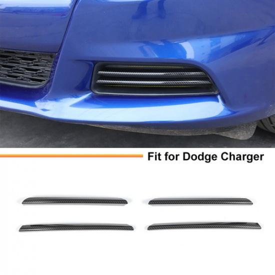 Frontstoßstangenblenden aus Kohlefaser für Dodge Charger ab Baujahr 2015