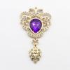 LKERAN 5 Pieces of 35 * 69MM Creative Crown Alloy Pendant, Wedding, Hair Accessories, DIY Brooch, Clothing Accessories