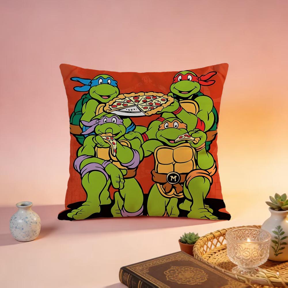 Fashion TTeenage Mutant Ninja Turtlesed Cushion Cover Premium SkinFriendly Pillow Case MultiPurpose for Home Office Travel