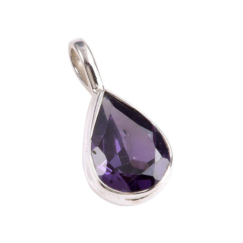 Naturlig Aleksandritt Edelstein Håndlaget 925 Solid Sterling Sølv Anheng 1'' Q1u46