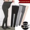 Maternity Fleece Leggings: Cotton Stripe, Supportive Tights for Spring/Autumn