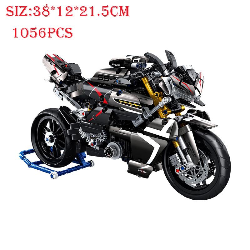 Technical Motorcycle Building Blocks PANLOS MOC Champion Racing City Car Model Speed Expert Motorbike Bricks Toys for Kids Gifts