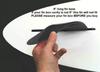 3" Center Fin (Soft Flex) Safety Flex Soft Fin for Longboard, SUP, AirSUP, River Rafting (Black (Screwless))