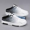 Men's breathable casual half-slippers, anti-slip flat shoes for spring and summer, large-sized 47 loafers, vulcanized shoes