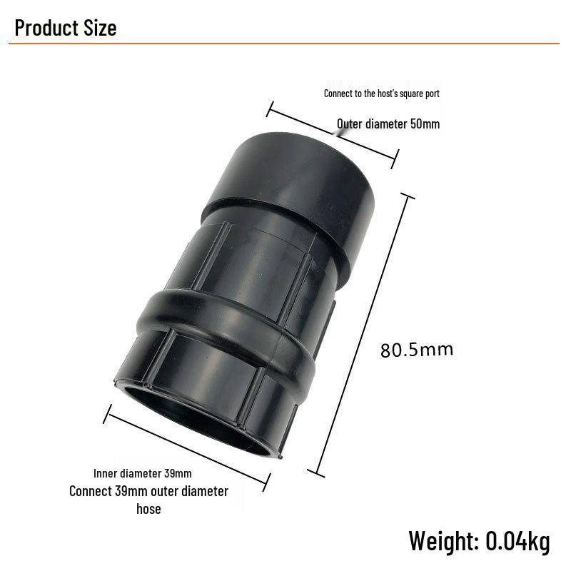 Universal Hose Adapter for Super Bai Ba Industrial Vacuum Cleaner BF501B
