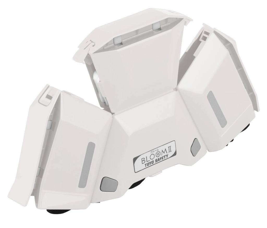 TOYO SAFETY BLOOM II 101 Folding Emergency White No. Helmet,