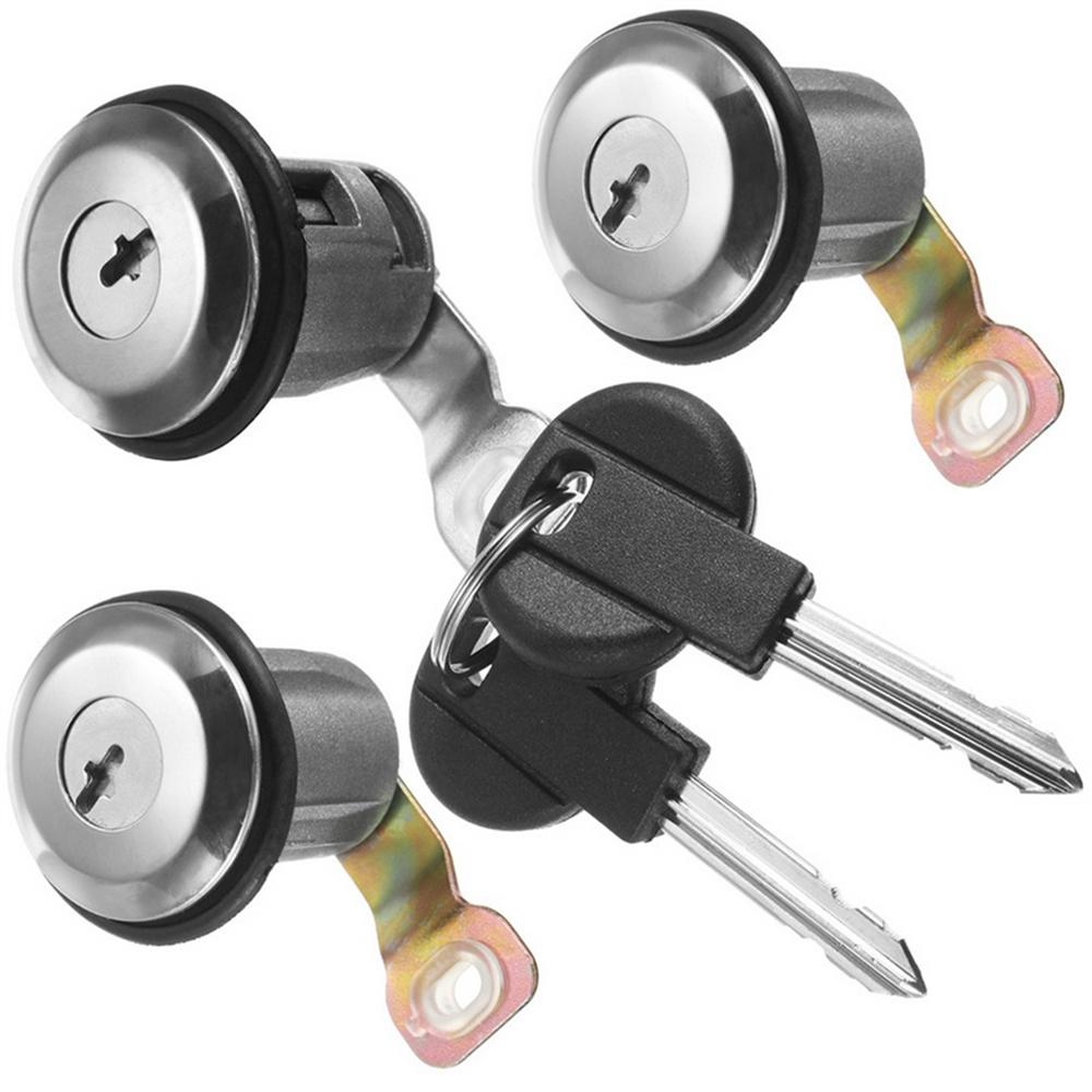 Set of 3 Door Lock Barrel For Peugeot Expert Citroen Dispatch Fiat Scudo 1995-07