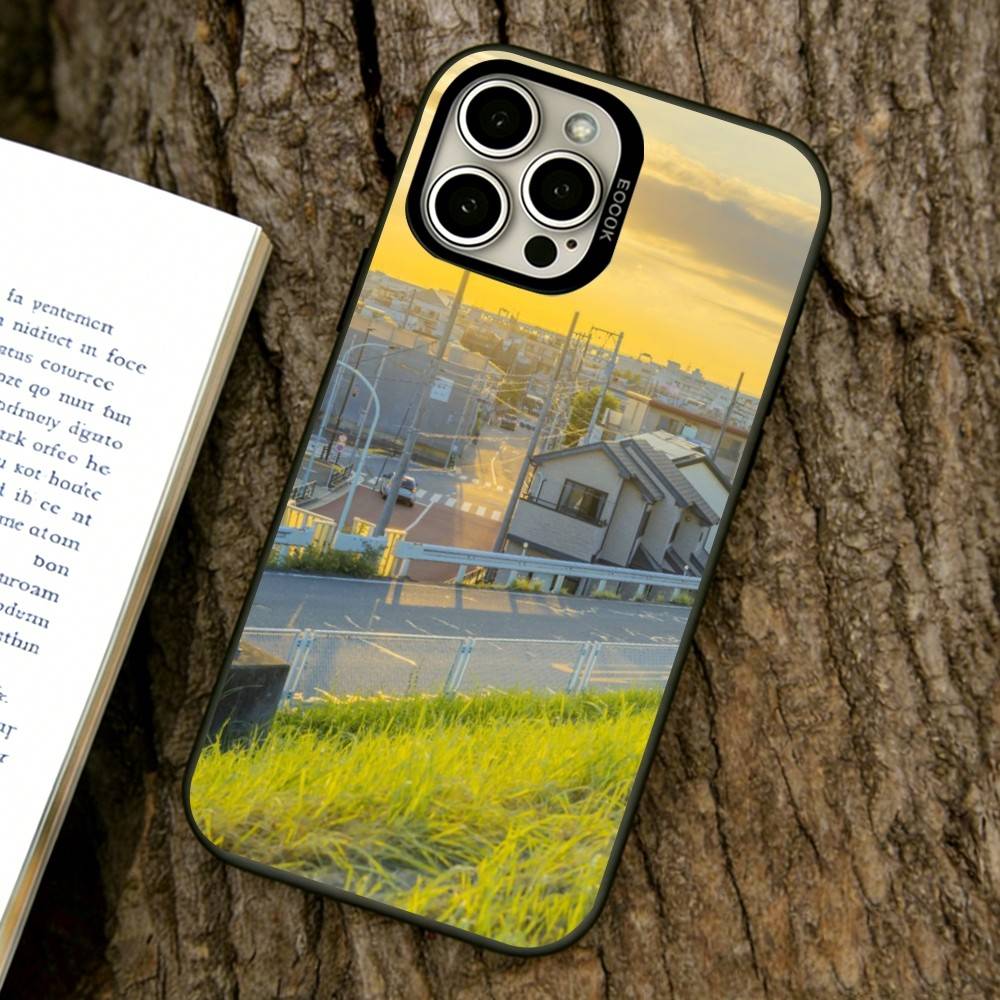 

Japanese Landscape Artwork Phone Case For iPhone 17,16,15,14,13,12,11 Plus,Pro Max,XS,Colorful Silver Phone case Funda Cover iPhone12