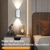Human Body Induction Wall Lamp 3 Colors Magnetic LED Charging Atmosphere Lamp Remote Control Clock Aisle Bedside Night Light