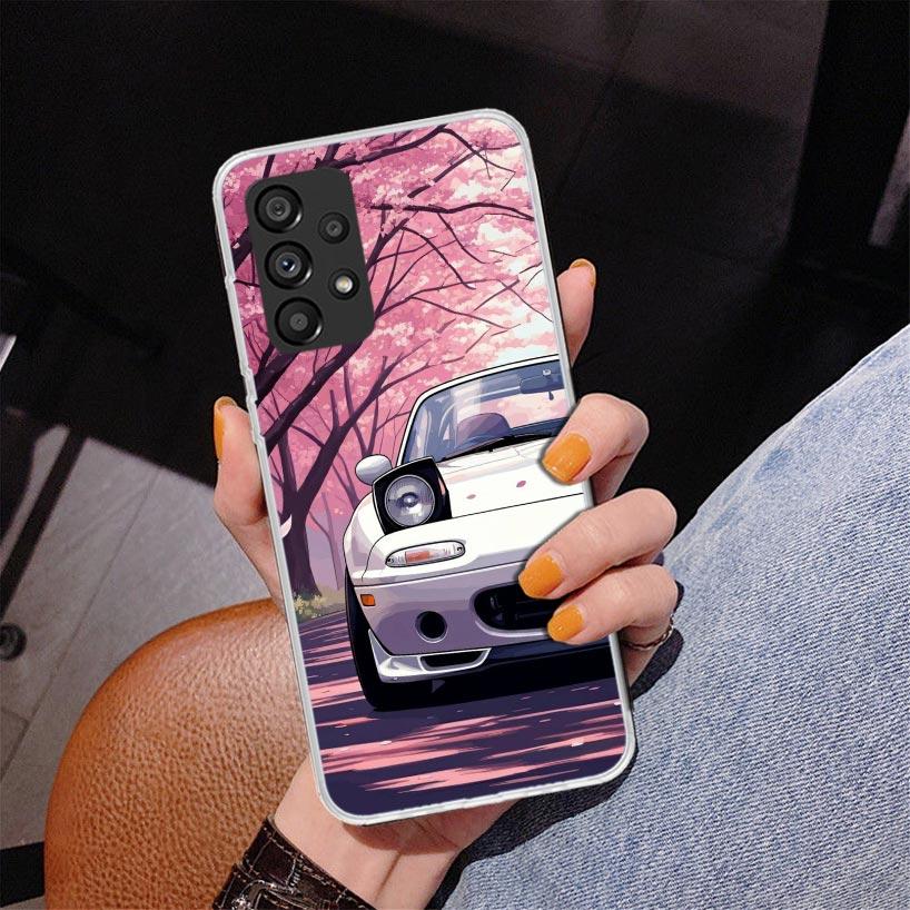 JDM Car MX5 Cute Phone Case For Samsung Galaxy A52 A32 A22 A12 A51 A31 A50S A30S A20S A10S Note 20 Ultra 10 Plus S10 A72 A71 Gal