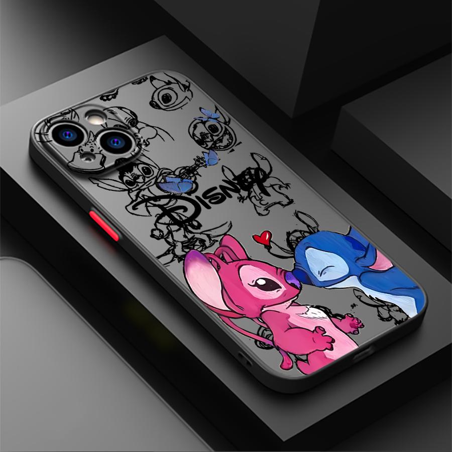 The Cartoon Angie Stitch Case for iPhone 17 Pro Max 12 15 XS XR 7 8 SE 11 17e 16 Plus 13 Mini Air 14 Back Phone Cover