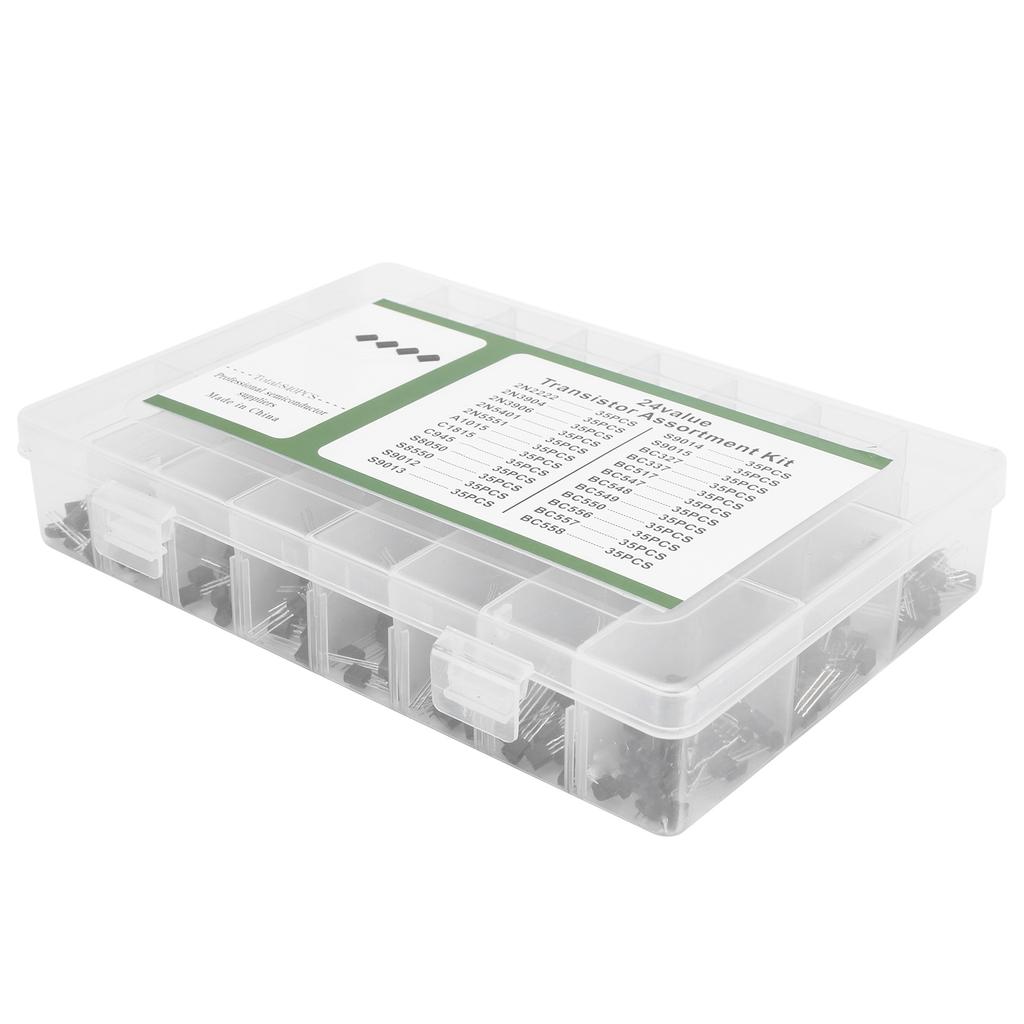 840Pcs Power Transistor Kit Triode Assortment Set Industrial Control Components TO‑92