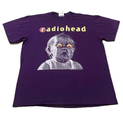 Vintage 1993 Radiohead Pablo Honey Tour UK  Rock Single Stitch T-Shirt REPRINT