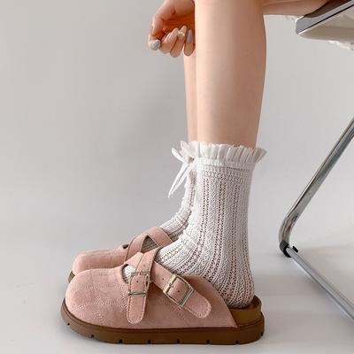 Schuhe Damen 2026 Erhöhte Innensohle Damen Hausschuhe Zehenbedeckung Plateau Neue Slides Mary Janes Retro Schuhe Erhöhte Innensohle