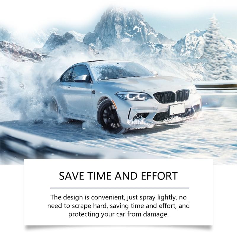 Car Ice Remover Sprayer Winter Car Windshield Deicer Snow Removal Sprayer Defrosting AntiIcing Tool 200ml