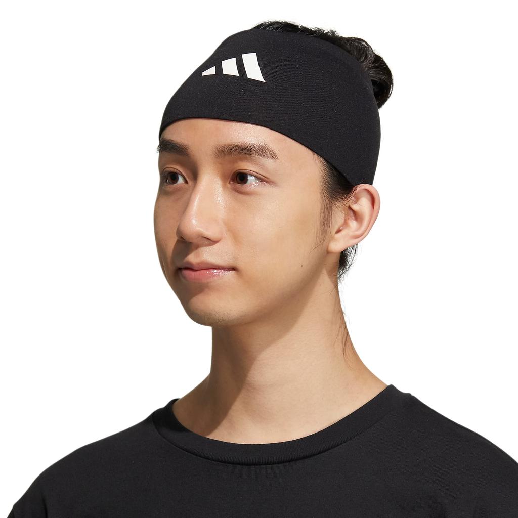 adidas Football Skull Wrap One Size Headband, Black/White/2,