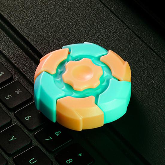 Magnetic Fidget Spinner Toy Stress Anxiety Relief Kids Teens Adults Glowing Fingertip Gyroscope Portable Travel Educational Sensory Spinning Toy