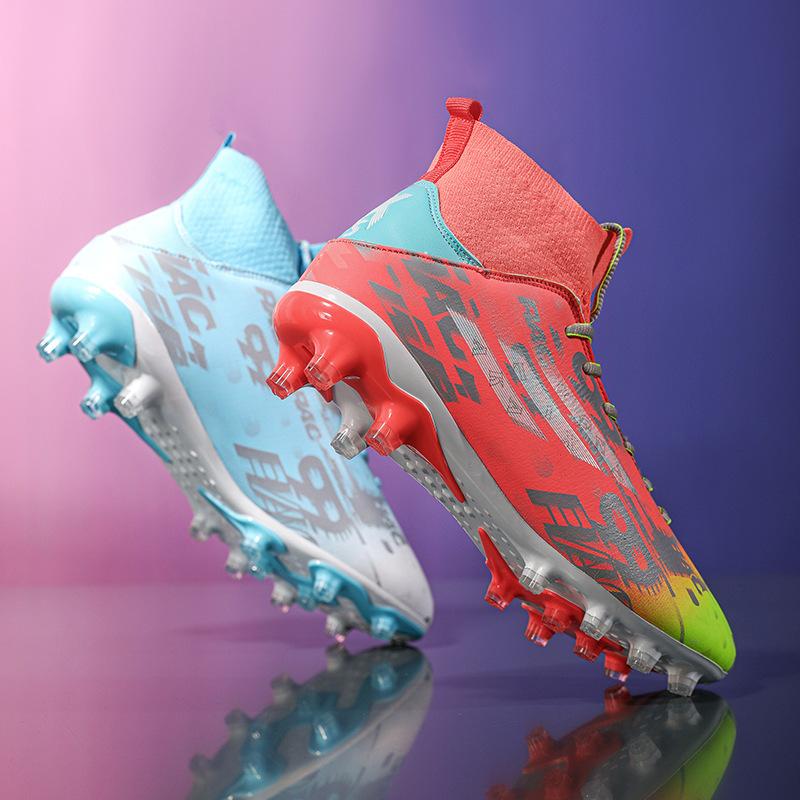 Fußballschuhe Herren High-Top Kurze Stollen Trainingsschuhe für Grundschüler Lange Stollen Jugend Kunstrasen Kinder Training