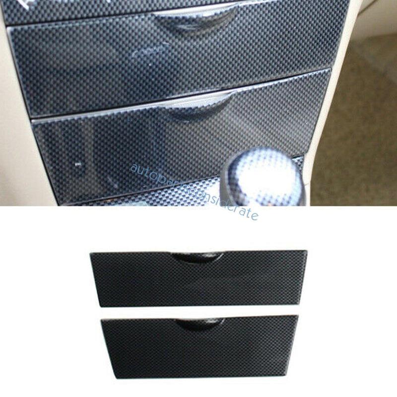 For Toyota Corolla 2003-2008 Carbon Fiber Grain Middle Console Storage Box Panel