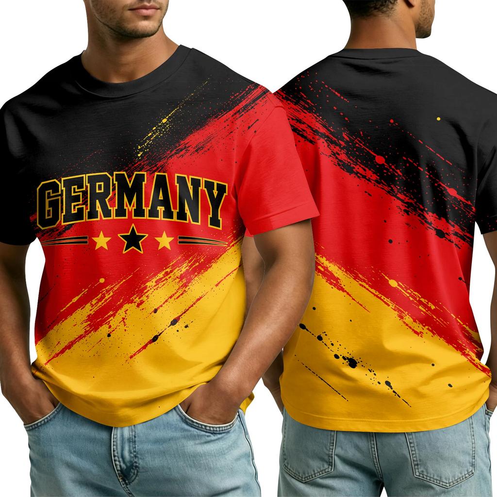 Men's Casual Summer Short Sleeve Neck T Shirt for Everyday Wear