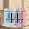 1PC Black Cross Minimalist Line Art Print 750ml Portable Sports Water Bottle Leakproof Gym Outdoor Travel Drink Cup