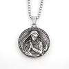 Collana Madonna Trendy Design Fascino Popolare Acciaio Inossidabile Pendente Madonna Madre Ringraziamento Gioielli Religiosi Vintage