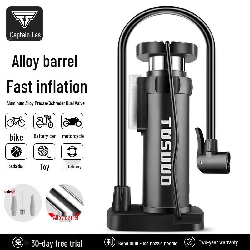 Universal High-Pressure Foot Pump for Bicycles, Cars, Motorcycles, and Sports Equipment